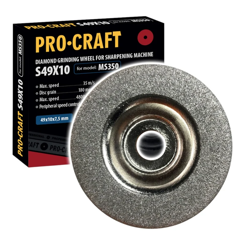 Procraft S49X10 Diamantscheibe 49 x 10 x 7,5 mm für Universal Schärfer MS350