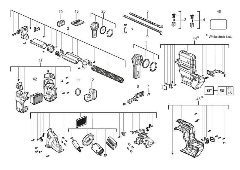 Milwaukee M18 ONEFHXDEL Ersatzteile (Code: 483410)