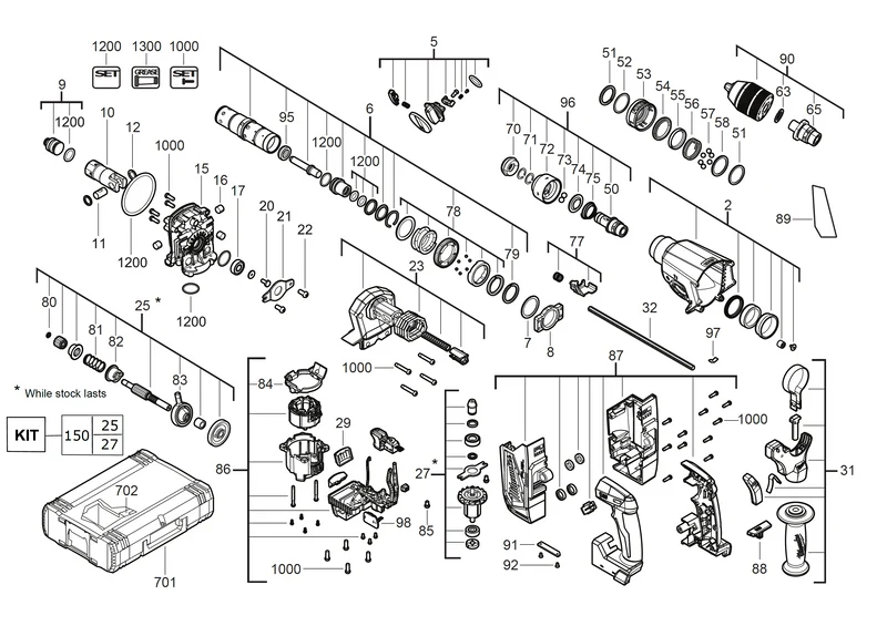 Milwaukee M18 ONEFHX Ersatzteile (Code: 483194)