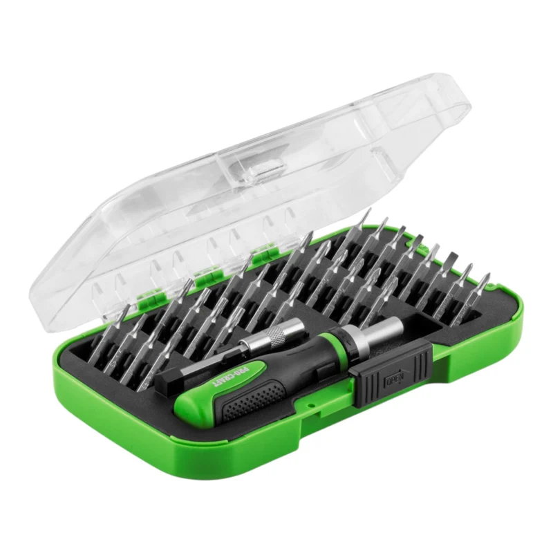 Procraft PRSS-28 Bit Set 28 tlg. 28 mm Phillips / Pozidriv / Torx / Hex / Schlitz