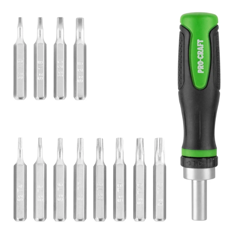 Procraft PRSS-28 Bit Set 28 tlg. 28 mm Phillips / Pozidriv / Torx / Hex / Schlitz