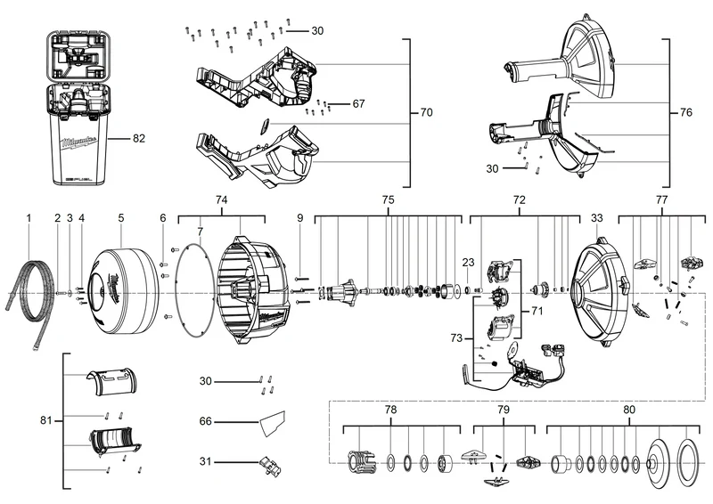 Milwaukee M18 FDCPF10 Ersatzteile (Code: 460692)