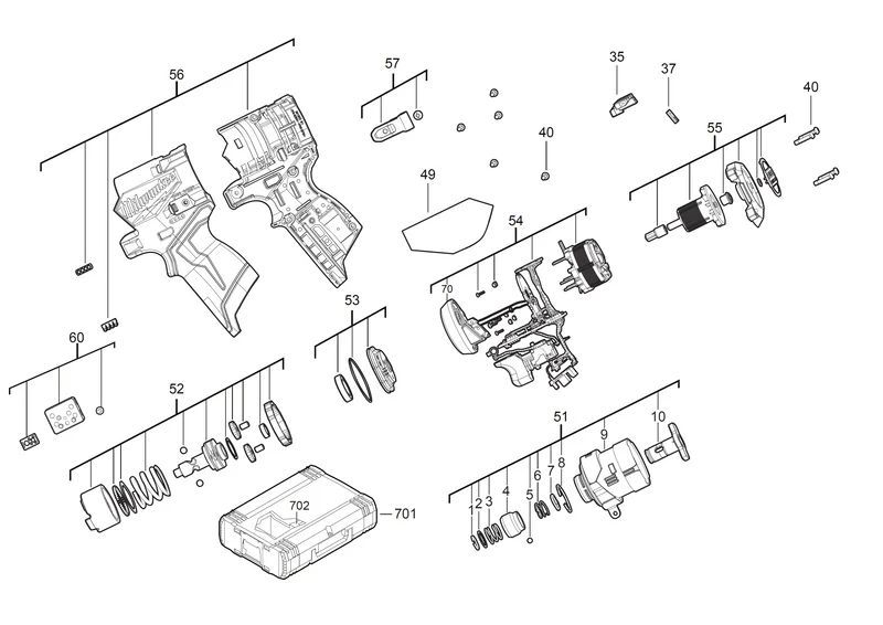 Milwaukee M12 FID2 Ersatzteile (Code: 481294)