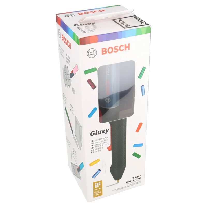 Bosch Gluey Heißklebestift, kabellos und wiederaufladbar, inkl. Mignon AA 1,2V Akkus