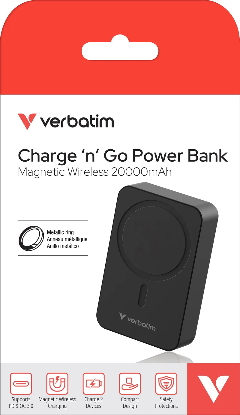VERBATIM Akku Powerbank, 20.000mAh, schwarz