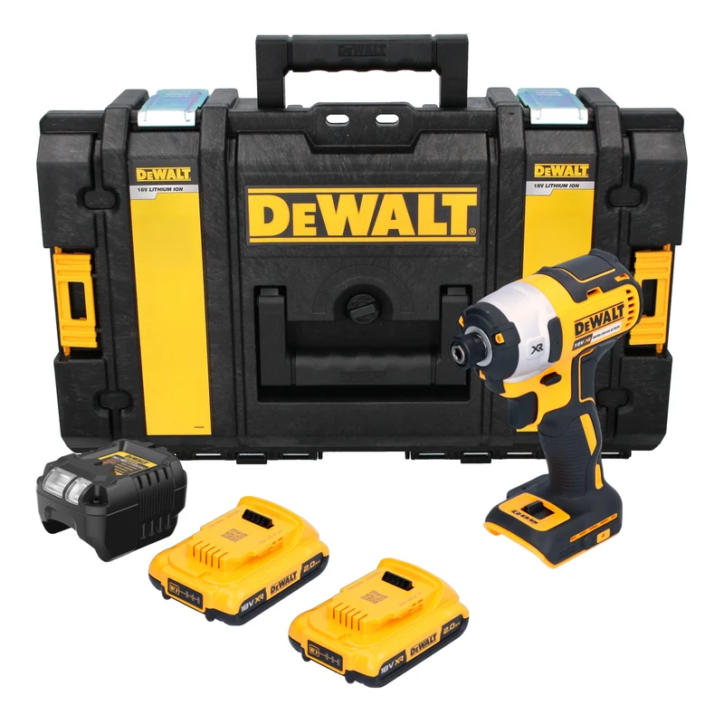 DeWalt DCF 887 D2 Akku Schlagschrauber 18 V 205 Nm 1/4" Brushless + 2x Akku 2,0 Ah + Ladegerät + Tough Box