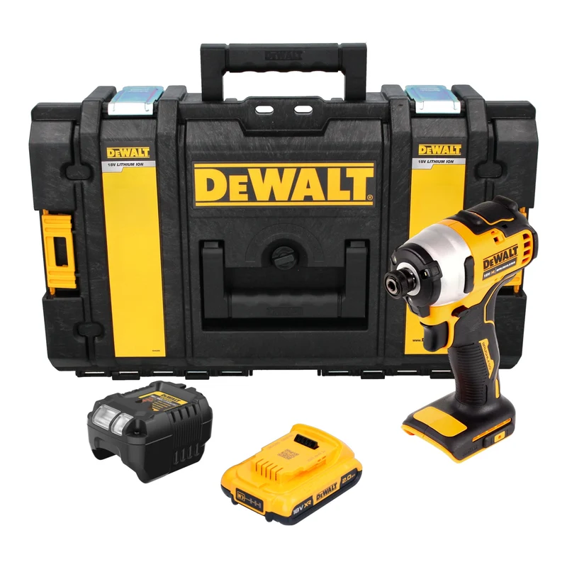 DeWalt DCF 809 D1 Akku Schlagschrauber 18 V 1/4" Brushless + 1x Akku 2,0 Ah + Ladegerät + Tough Box