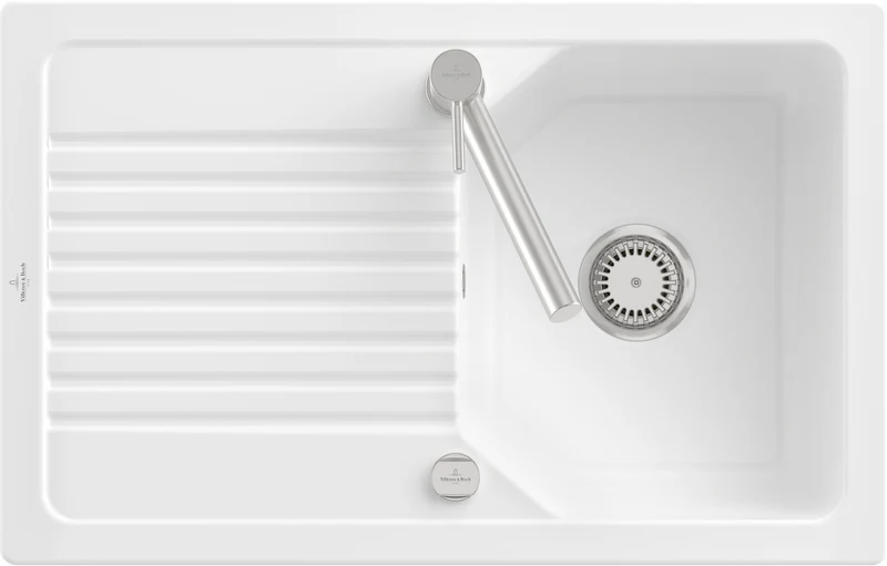 VILLEROY & BOCH Einbauspüle Linara 45 800x510mm Rechteck Stone CeramicPlus
