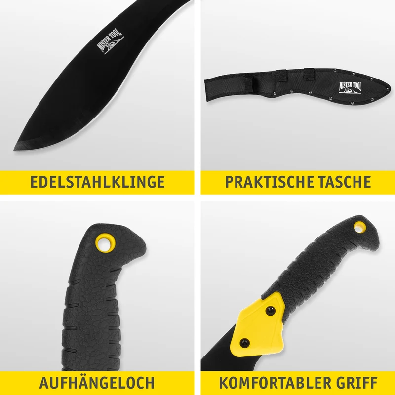 Gartenmachete mit geschwungener Klinge