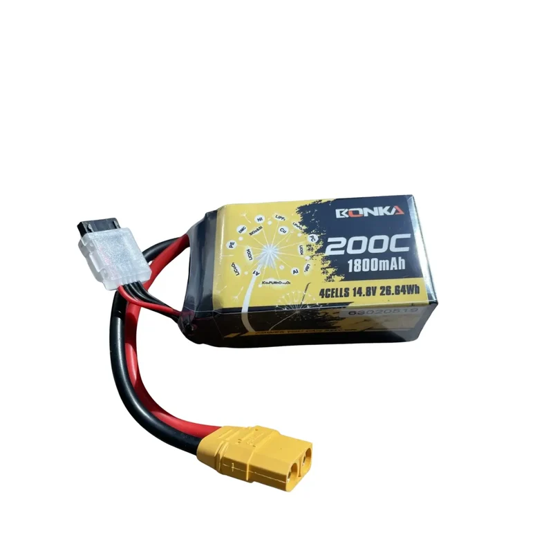 Bonka Lipo Akku 1800mAh 14,8V 200C/400C FPV XT90