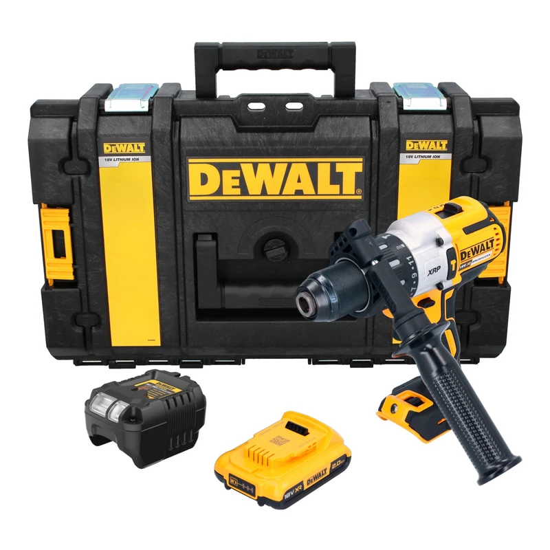 DeWalt DCD 996 D1 Akku Schlagbohrschrauber 18 V 95 Nm Brushless + 1x Akku 2,0 Ah + Ladegerät + Tough Box