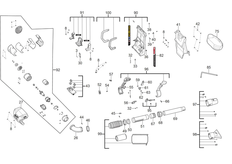 Milwaukee M18 F2BPB Ersatzteile (Code: 503259)