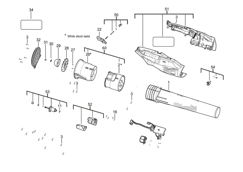 Milwaukee M18 FBL Ersatzteile (Code: 467055)