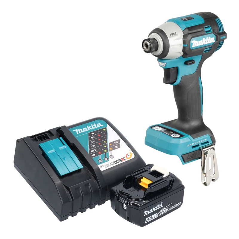 Makita DTD 201 RG1 Akku Schlagschrauber 18 V 210 Nm Brushless + 1x Akku 6,0 Ah + Ladegerät