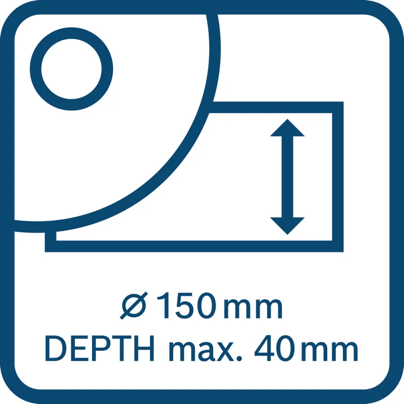 Bosch Mauernutfräse GNF 18V-40 (Einstellbare Nuttiefe: 10 - 40 mm, Schnittbreite: 2 mm - 3,9 cm, ohne Akku, inkl. 2 Trennscheiben in L-BOXX 238)