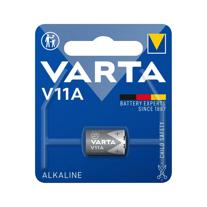 VARTA Batterie Alkaline MN11, V11A, 6V Electronics, Retail Blister (1-Pack)
