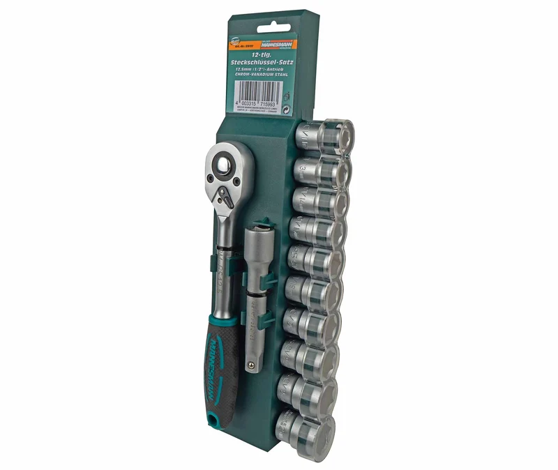 Steckschlüsselsatz 1/2", 12-tlg.