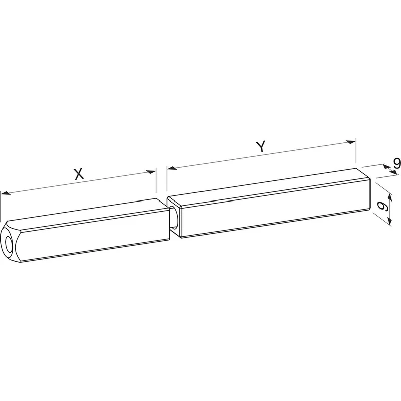 Drückerstift geteilt B-78430