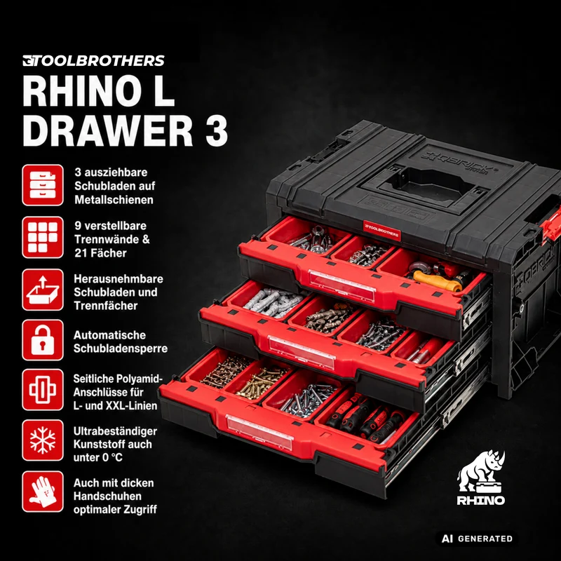 Toolbrothers RHINO Adventskalender 2026 - LIMITED BLACK MILWAUKEE EDITION