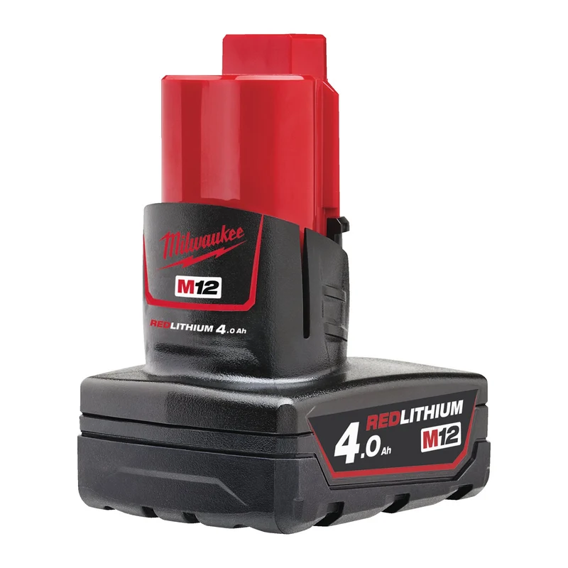 Milwaukee Akku-Starter-Set M12 NRG-402 (mit 2 x 12V / 4,0 Ah Akku M12 B4, 1 x Schnellladegerät C12 C)