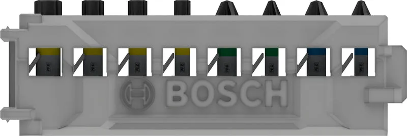 Bosch PRO Impact Schrauberbit Set (8-tlg: PH1, PH2, PZ1, PZ2, T15, T20, T25, T30 - Länge: 25 mm - ideal für Schlagschrauber)