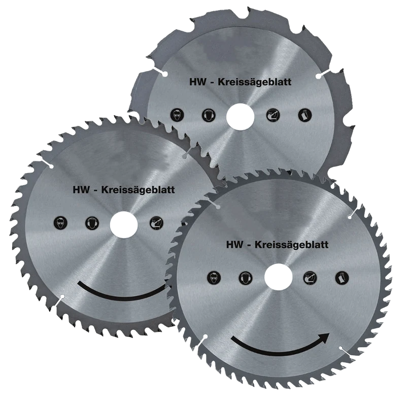 HW-Sägeblätter 3 tlg. 250 mm