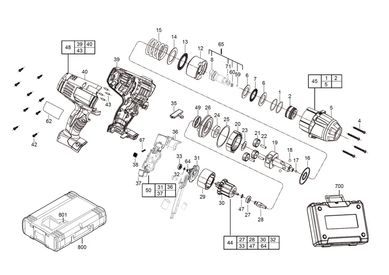 Milwaukee HD18 HIW Ersatzteile (Code: 452476)