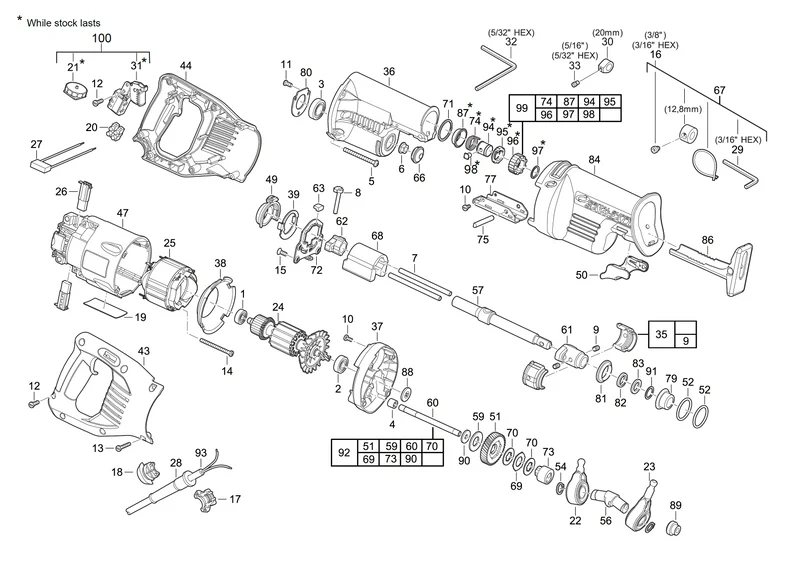 Milwaukee SSPE 1300 SX Ersatzteile (Code: 428521)