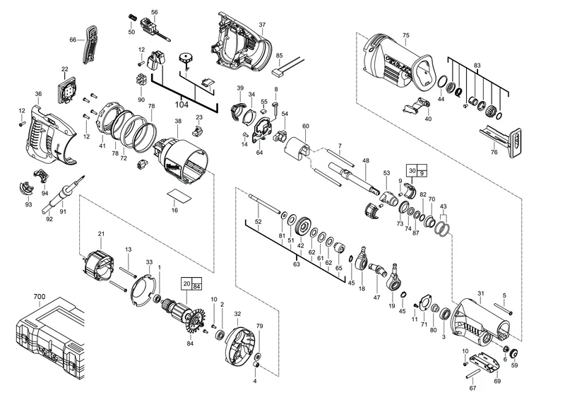 Milwaukee SSPE 1300 RX Ersatzteile (Code: 458766)