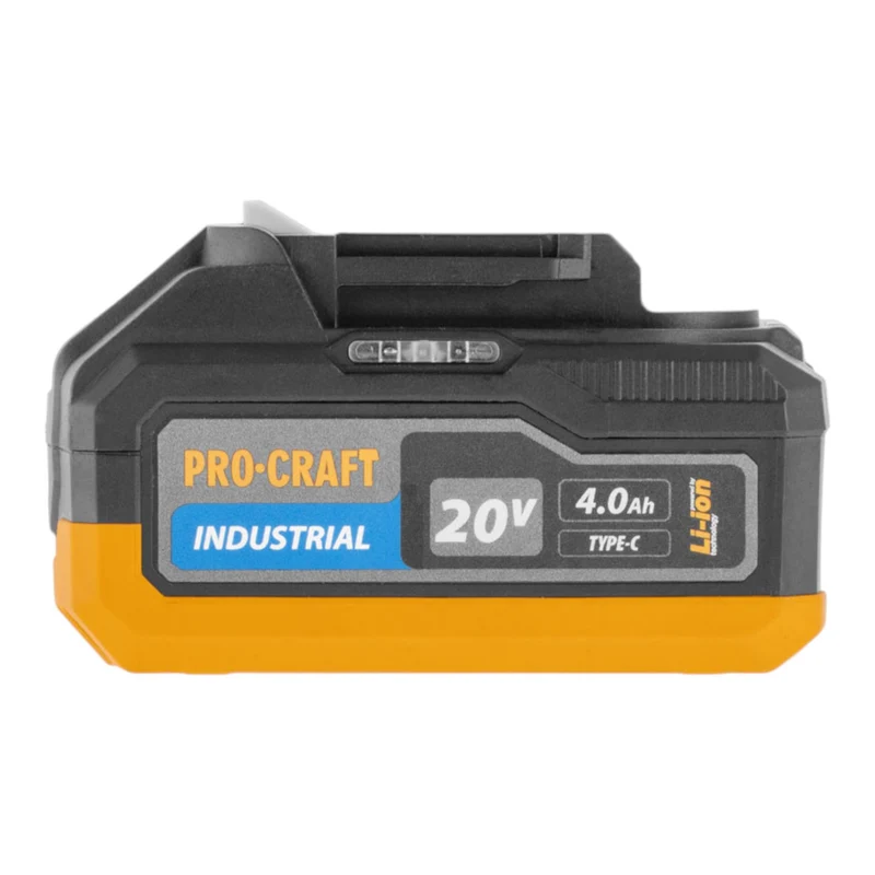 Procraft Industrial HD20B-BB-C Akku Kombihammer 20 V 5 J SDS plus Brushless + 1x Akku 4,0 Ah + Koffer - ohne Ladegerät
