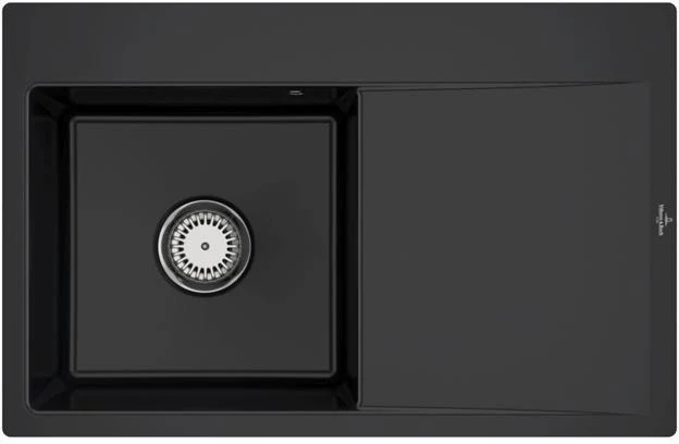 Villeroy & Boch Subway Style 45 Flat Einbauspüle 780x510 mm Ebony CeramicPlus