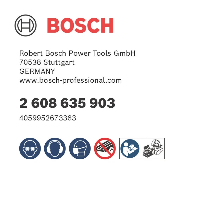 Bosch PRO Hobelmesser 82 mm (2er-Pack, zum Hobeln von Holz, Carbide-Schnittkante, Wendemesser, 82 × 5,5 × 1,1 mm)