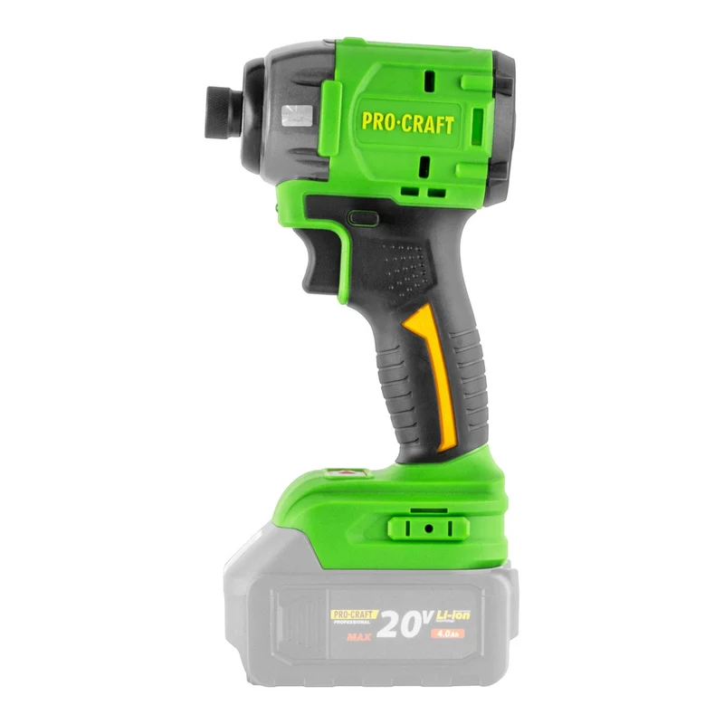 Procraft PS22bb Akku Schlagschrauber 20 V 230 Nm 1/4" Brushless + 1x Akku 4,0 Ah + Ladegerät + RHINO Toolcase