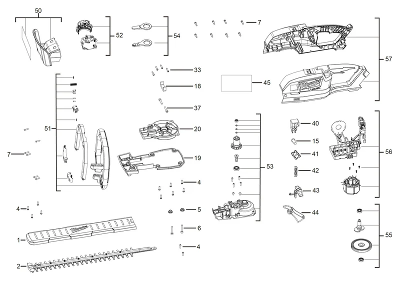 Milwaukee M18 CHT Ersatzteile (Code: 458596)