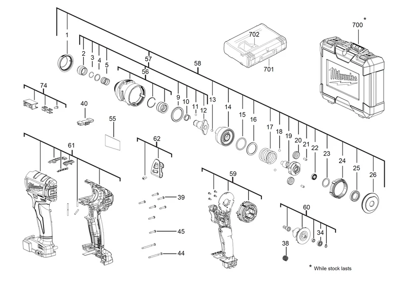 Milwaukee M18 FID Ersatzteile (Code: 452498)