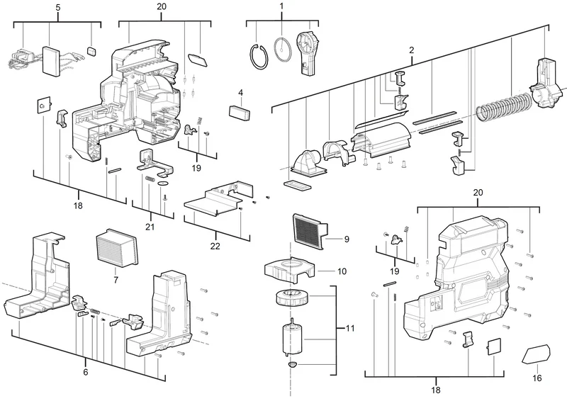 Milwaukee M18 CHXDE Ersatzteile (Code: 452469)