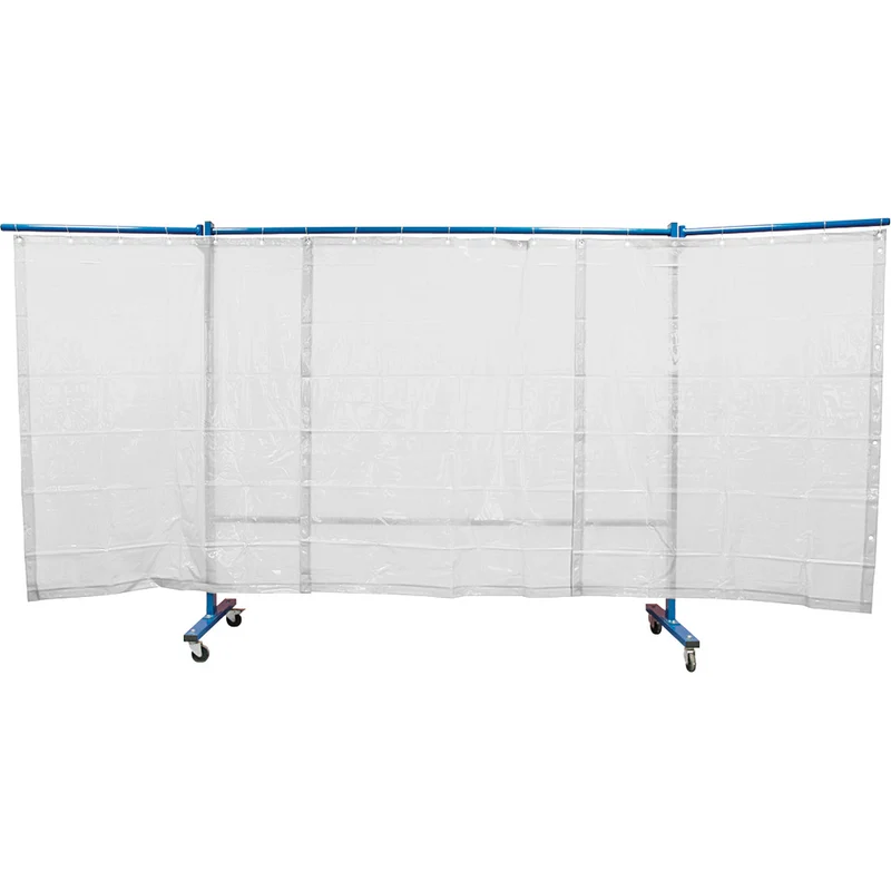 KEMPER Schweißerschutzwand mit Folienvorhang / 3-teilig