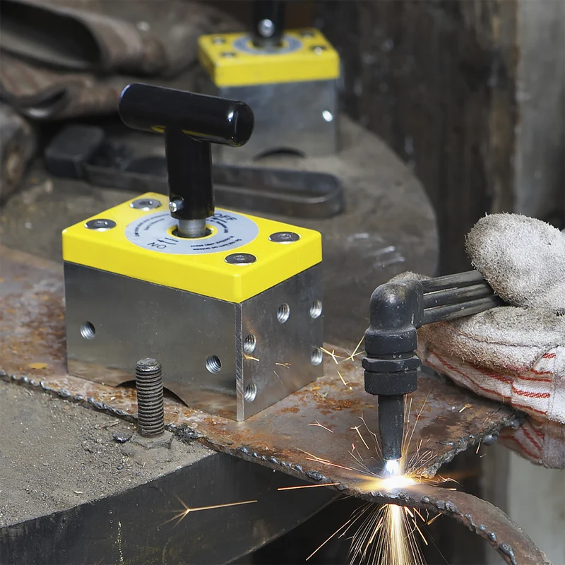 MagSquare 1000 - 1052 lb Max. Sollbruchstelle, umschaltbarer Magnetwinkel, hält flache und runde Stahlplatten - 8100099