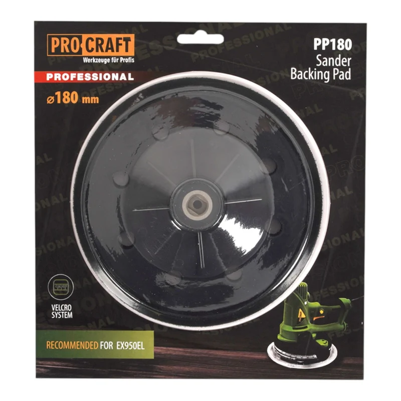 Procraft PP180 Stützteller Schleifteller 180 mm für Trockenbauschleifer EX950EL