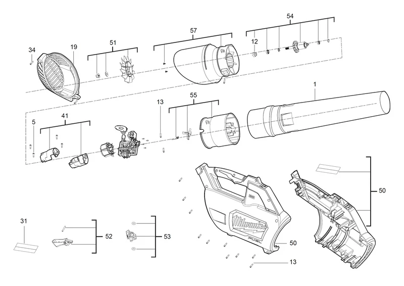 Milwaukee M18 CBL Ersatzteile (Code: 458190)