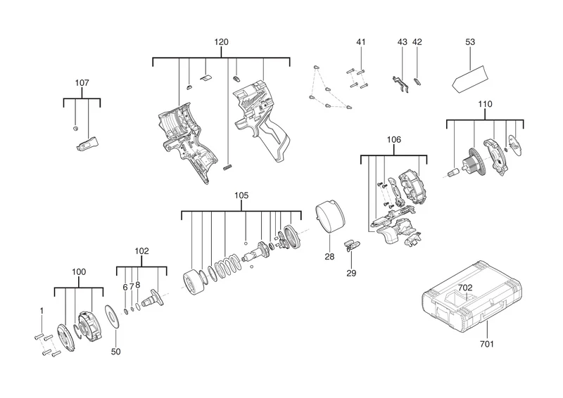 Milwaukee M12 FCIWF38G3 Ersatzteile (Code: 481986)