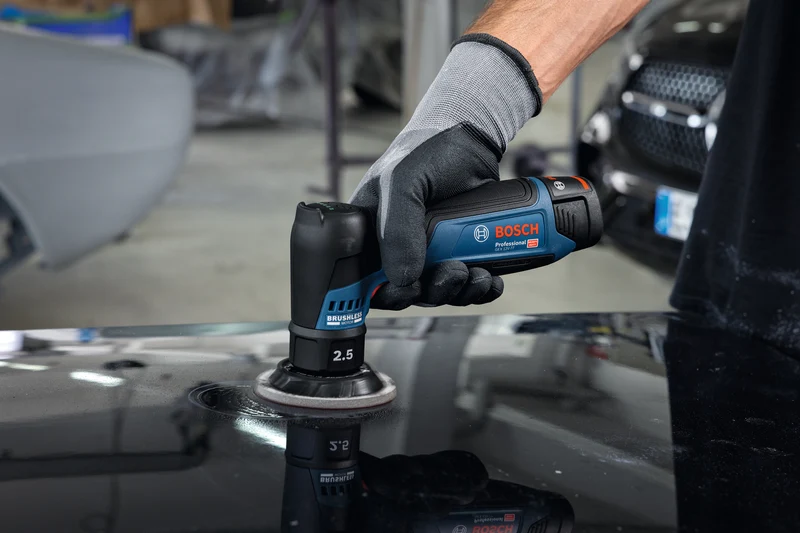 Bosch Akku-Exzenterschleifer GEX 12V-77 (Schwingkreis-Ø: 2,5 mm, Drehzahl: 3000 - 8000 U/min, Schleifteller-Ø: 77 mm, ohne Akku im Karton)
