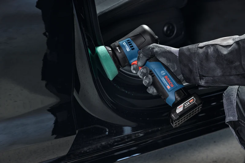 Bosch Akku-Exzenterschleifer GEX 12V-77 (Schwingkreis-Ø: 2,5 mm, Drehzahl: 3000 - 8000 U/min, Schleifteller-Ø: 77 mm, ohne Akku im Karton)