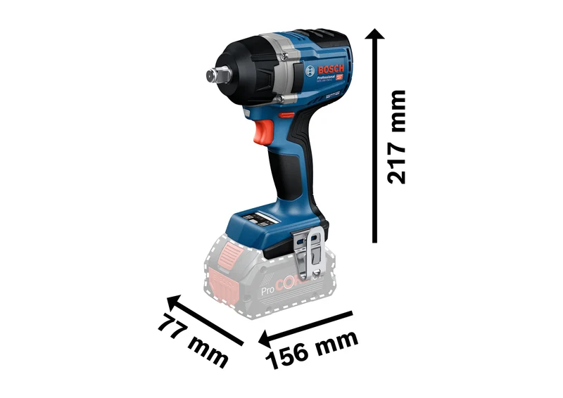 Bosch Akku-Schlagschrauber GDS 18V-750 C (Drehmoment: 750 Nm, Losbrechmoment: 1000 Nm, 1/2"-Vierkant, inkl. 2 x 8,0 Ah Akku in L-BOXX 136)