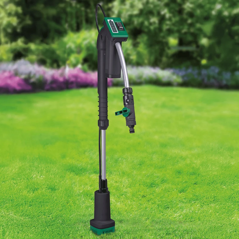 Li-Ion Akku-Regenfasspumpe 12 V + 2 Akkus