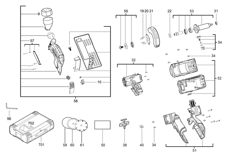 Milwaukee M12 FCOT Ersatzteile (Code: 467985)