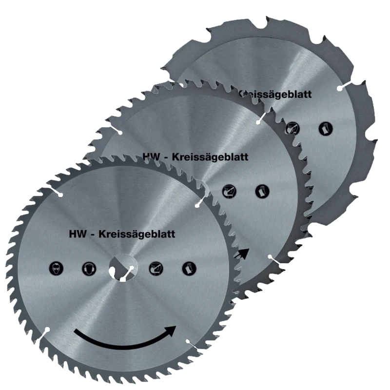 Hartmetall Sägeblatt-Set 250 mm
