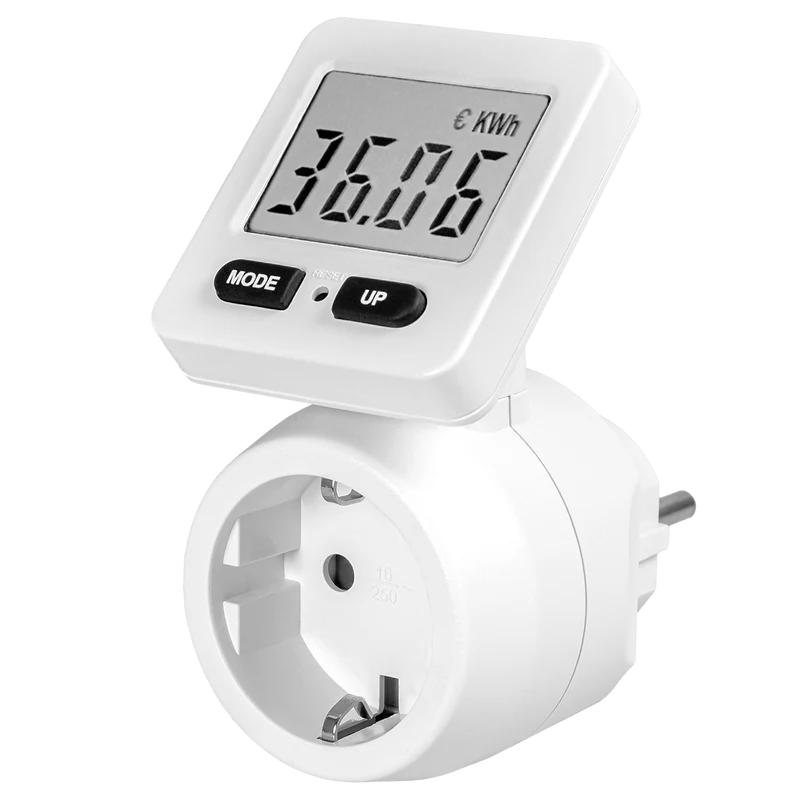 Steckdosenadapter mit Stromzähler