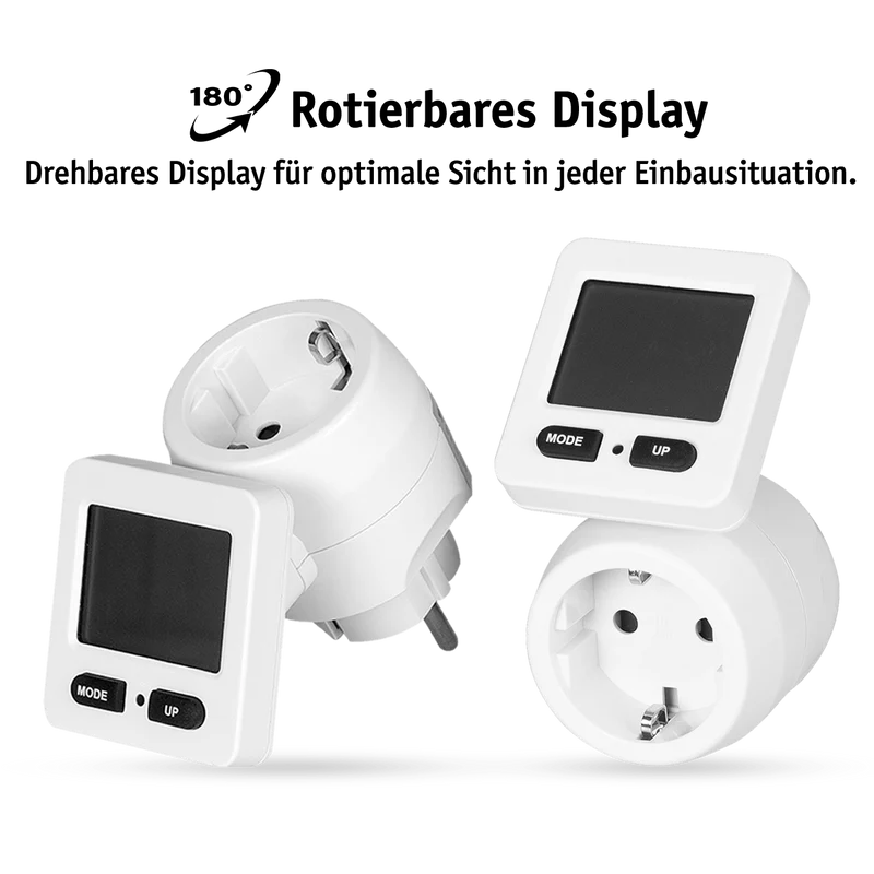 Steckdosenadapter mit Stromzähler