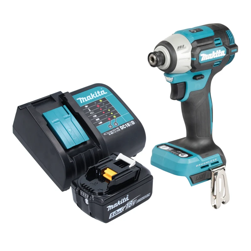 Makita DTD 201 ST1 Akku Schlagschrauber 18 V 210 Nm Brushless + 1x Akku 5,0 Ah + Ladegerät